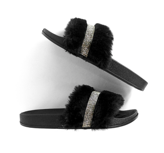 MI 13-14 Furor Sandalia  Peluche Negro