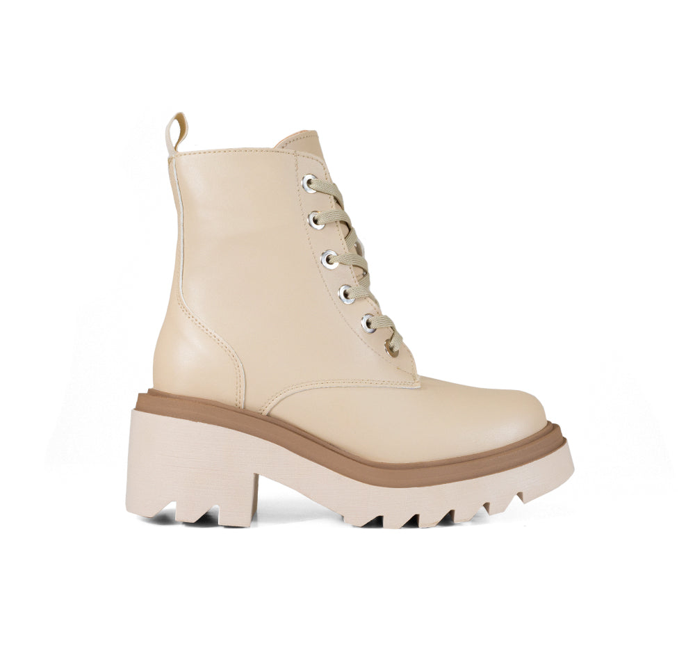 730302 Berlin Botin Sintético Beige - Zapaterias Candy